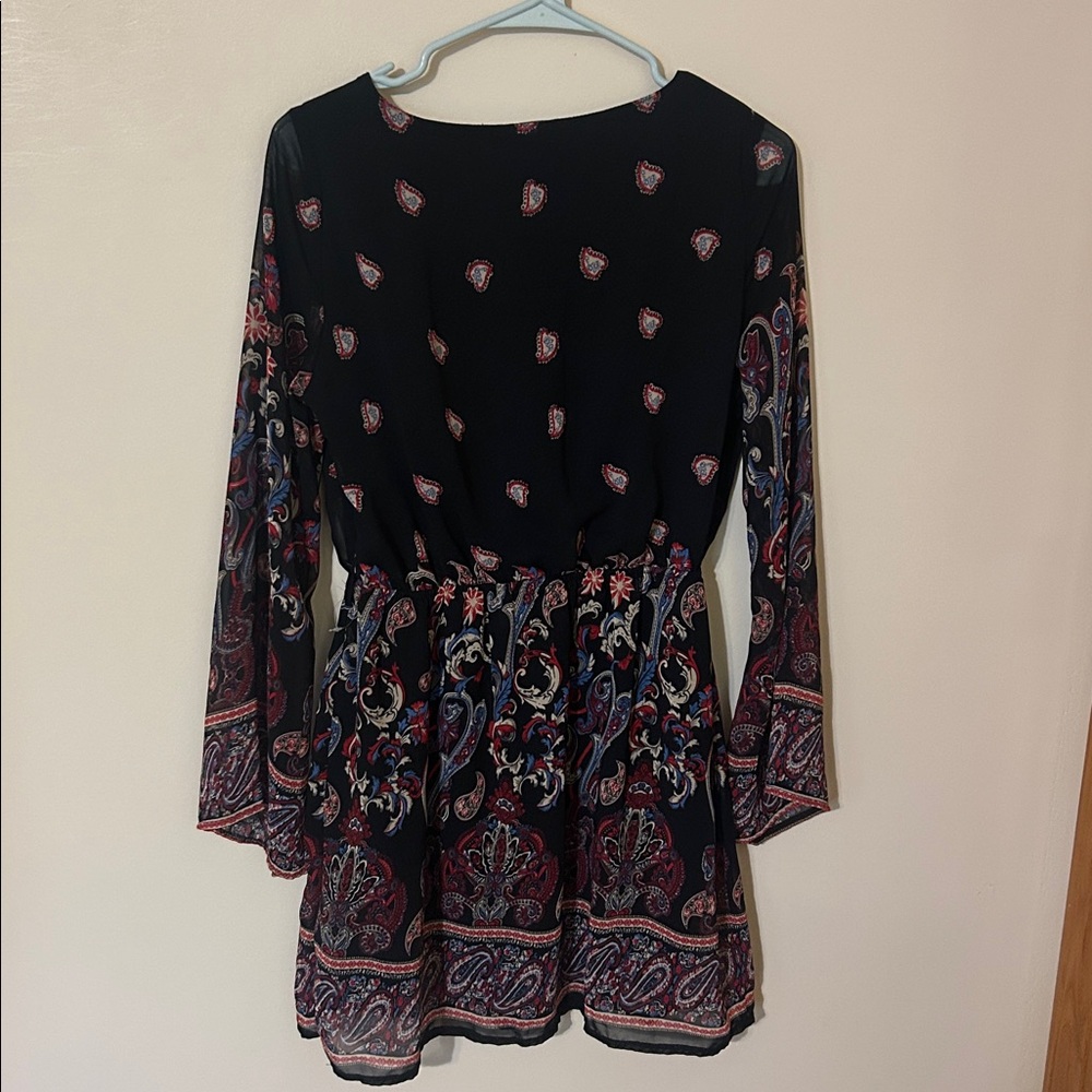 Rue21 Black Dress with Paisley Design L - Picture 3 of 3